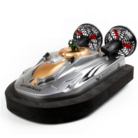 欧伦萨 遥控船水上电动快艇气垫船儿童水陆遥控船模型汽车玩具