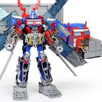 欧伦萨 六一儿童礼品玩具2016拼装变形金刚飞翼龙年擎天柱带车厢