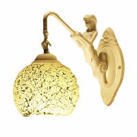 欧伦萨 运动户外配饰马赛克白美人鱼钢化玻璃壁灯田园简欧现代店铺卧室楼梯过道