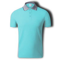 户外运动男式商务POLO衫 高档珠地棉短袖翻领衫 来图定制LOGO