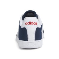 【清仓】Adidas阿迪达斯 VL Court K AW4810 深蓝色皮革休闲低帮运动板鞋男鞋女鞋