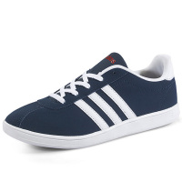 【清仓】Adidas阿迪达斯 VL Court K AW4810 深蓝色皮革休闲低帮运动板鞋男鞋女鞋