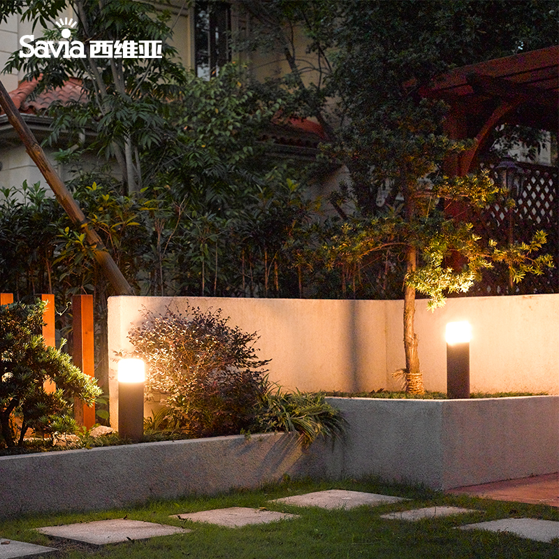 Savia草坪灯户外防水欧式现代简约LED高亮园林景观花园道路柱地灯