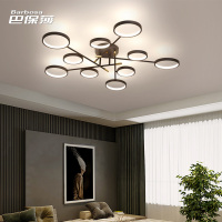 巴保莎 客厅灯简约现代大气北欧风创意圆环大厅灯具家用新款吸顶灯