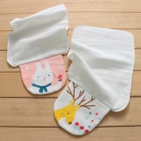 【龙猫逗叮】宝宝吸汗巾垫背全棉加大纯棉儿童垫背巾婴儿隔汗巾4层纱布超大