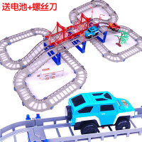 电动玩具车 充电版多层轨道车玩具儿童拼装益智玩具小汽车男孩礼物过山车