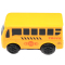 黄色公交小巴士 轨道玩具专用配件小车 儿童电动玩具汽车轨道车赛车