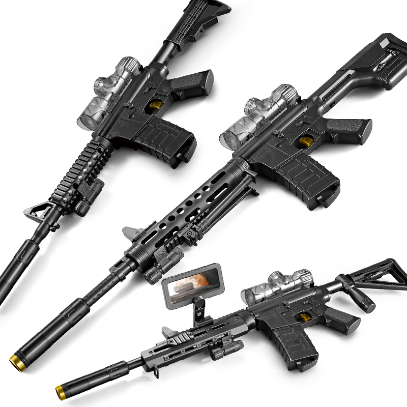 [电动枪+强化包]多变M4A1电动连发水弹枪 可发射子弹 成人儿童CS对战玩具 男孩户外射击玩具仿真枪 小孩子新年礼物