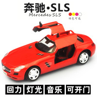仿真奔驰G65警车模型 合金回力小汽车模型 车门可开 宝宝音乐玩具车