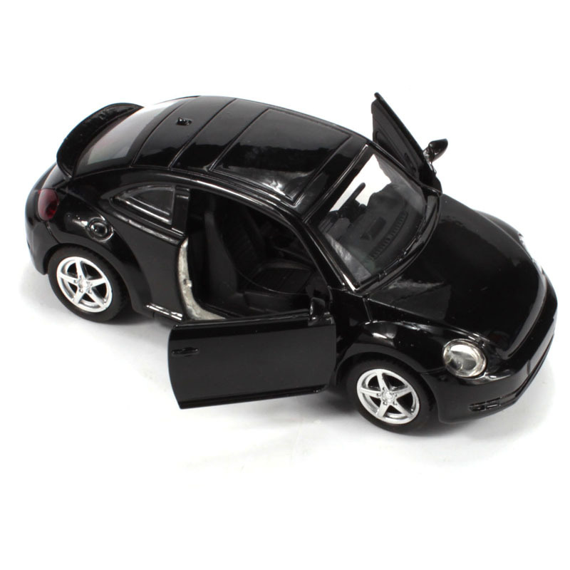 甲壳虫声光合金车模型可开门儿童回力玩具汽车一两周岁小孩男宝宝生日