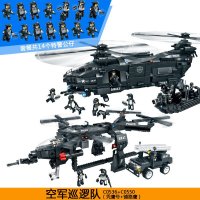 沃马特警战队C0536秃鹰号+C0550铺路鹰军事模型拼插积木 拼装玩具男孩益智儿童玩具礼物