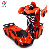 佳奇TT667橙色遥控变形一键变身金刚玩具充电汽车机器人兰博基尼男孩玩具车巅峰毒药