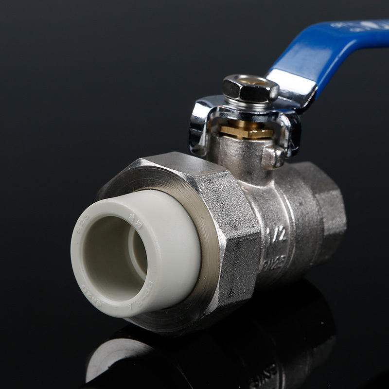 帮客材配金潮厨电热ppr单活接铜球阀灰白dn2048个箱一箱起售视频