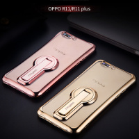 美壳壳 oppoR11手机壳创意支架保护套全包硅胶防摔套挂绳女 适用于oppo R11plus