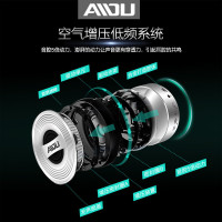 AIDU/爱度 A3笔记本音响随身迷你影响桌面低音小钢炮苹果蓝牙音箱 太空银