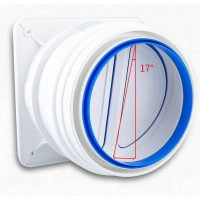 帮客材配 双宇 油烟机止回阀 止逆阀 支持150-200口径通用款 10个 免邮