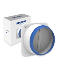 帮客材配 西蒙 油烟机止回阀防倒风 C7 C8 C7 支持150-180口径  一箱免邮