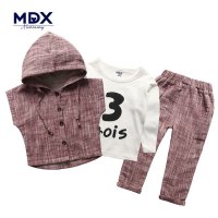 小童男童春装套装2016新款1-2-3岁韩版儿童春秋款男宝宝三件套