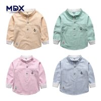 男童长袖衬衫2016新款小童立领上衣儿童潮童装宝宝纯棉春秋衬衣