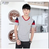 至行2016韩版纯色男士短袖t恤 时尚纯棉男式t恤 男式t恤064款