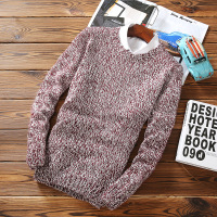 至行韩版男装2016秋季新款青少年打底针织衫 男式毛衣套头圆领毛衣男