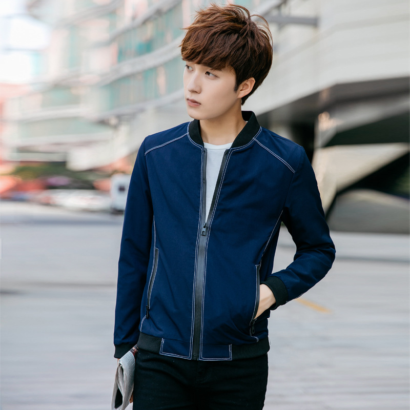 至行2016秋季新款青年韩版男装立领薄款男士夹克衫
