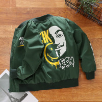 迪鲁奥(DILUAO)男童春秋外套2021新款韩版中大童洋气秋装男孩帅气儿童休闲夹克潮