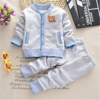 迪鲁奥(DILUAO)婴儿毛衣男童装开衫针织衫套装女宝宝冬装季外出衣服套装