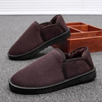 迪鲁奥(DILUAO)2021冬季新款时尚休闲舒适加厚雪地靴男士短靴子棉靴韩版男鞋子加绒保暖软底防寒棉鞋冬鞋面包鞋1