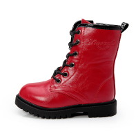 迪鲁奥(DILUAO)2021年新款童鞋女童高靴男童马丁靴公主单靴子儿童皮鞋