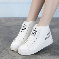 迪鲁奥(DILUAO)女大童冬季厚底加绒保暖防水棉靴少女孩棉鞋初中学生子