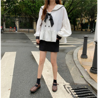 迪鲁奥(DILUAO)蜜糖宝宝家娃娃衫法式上衣心机外套女设计感小众女装