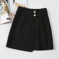 迪鲁奥(DILUAO)百褶裙短裙新款秋季显瘦a字裙ins超火短裙半身裙秋冬女