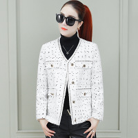 迪鲁奥(DILUAO)小香风短款外套女装秋装2021年新款法式上衣时尚潮流气质名媛外衣