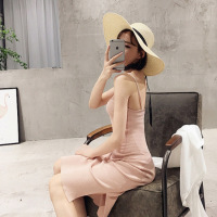 迪鲁奥(DILUAO)秋冬上新春秋长款针织吊带裙连衣裙女型包臀过膝长裙孕妇内搭打底背心裙2021