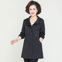 迪鲁奥(DILUAO)秋冬上新中老年女装春秋中年阔太太风衣四五十岁妈妈秋装洋气高贵外套薄款2021