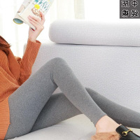 迪鲁奥(DILUAO)女款不起球中老年黑色加长打底裤女九分白色加大码外穿连裤袜灰色