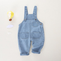 迪鲁奥（DILUAO)男童裤子宝宝拉链裤春秋款女童牛仔裤2021新款儿童开裆裤婴儿长裤品牌