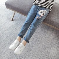 迪鲁奥(DILUAO)女童装牛仔裤春秋十岁小学生6秋款8宽松洋气中大童秋装7儿童裤子9品牌