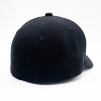 迪鲁奥(DILUAO)全封闭帽子[洋洋]短帽沿弯檐棒球帽男女款不可调节封口嘻哈帽 黑色