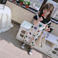 迪鲁奥(DILUAO)品牌2021年新款童装 男女童宝宝牛仔裤 中小童卡通儿童背带裤长裤