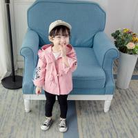 迪鲁奥(DILUAO)女童风衣外套2021新款潮秋装洋气中小童1岁两岁5岁女宝宝春秋外套