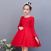 迪鲁奥(DILUAO)[秋上新]女童连衣裙秋款2021洋气A字裙小女孩宝宝裙子秋装蓬蓬裙潮