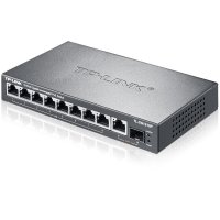 普联（TP-LINK）TL-SG1210P 8口全千兆标准POE供电交换机无线AP/监控供电