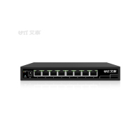 艾泰 UTT S108GP 8口全千兆钢壳48V标准供电POE交换机监控网络AP组网