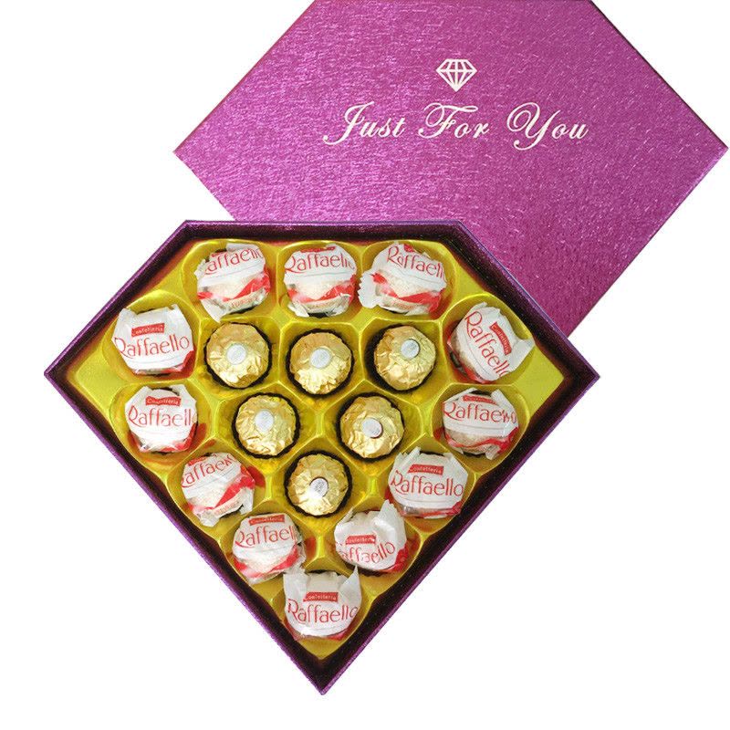 费列罗巧克力拉斐尔巧克力钻石型礼盒装情人节礼物送女友送朋友图片