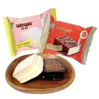 喔喔涂饰蛋糕散装500g巧克力味牛奶味婚庆喜糖年货休闲零食品