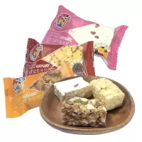 喔喔沙琪玛散装250g婚庆结婚喜糖黑全麦益生元牛乳水果坚果零食品