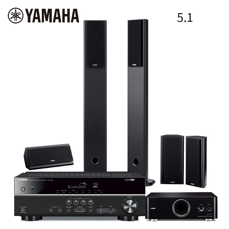 雅马哈（YAMAHA）NS-PA120+RX-V383(黑色)+YST-FSW150家庭影院 5.1声道音箱功放套装
