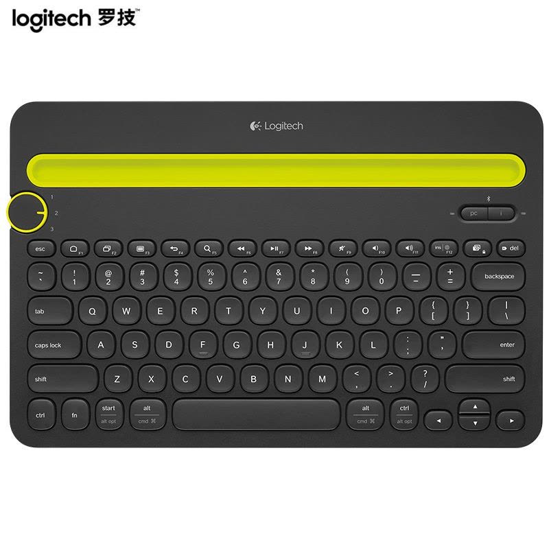 罗技（Logitech） K480 便携智能蓝牙无线键盘 多功能安卓苹果电脑手机平板 黑色【不支持五笔】图片